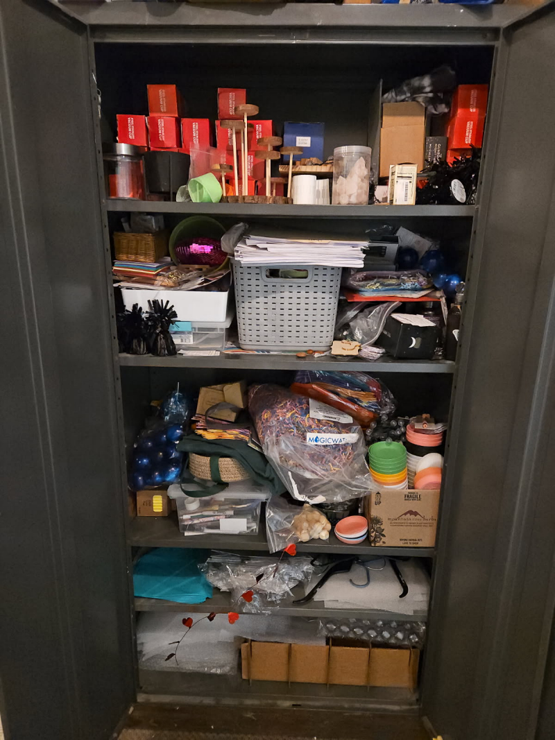 Inventory Storage Cabinet Before